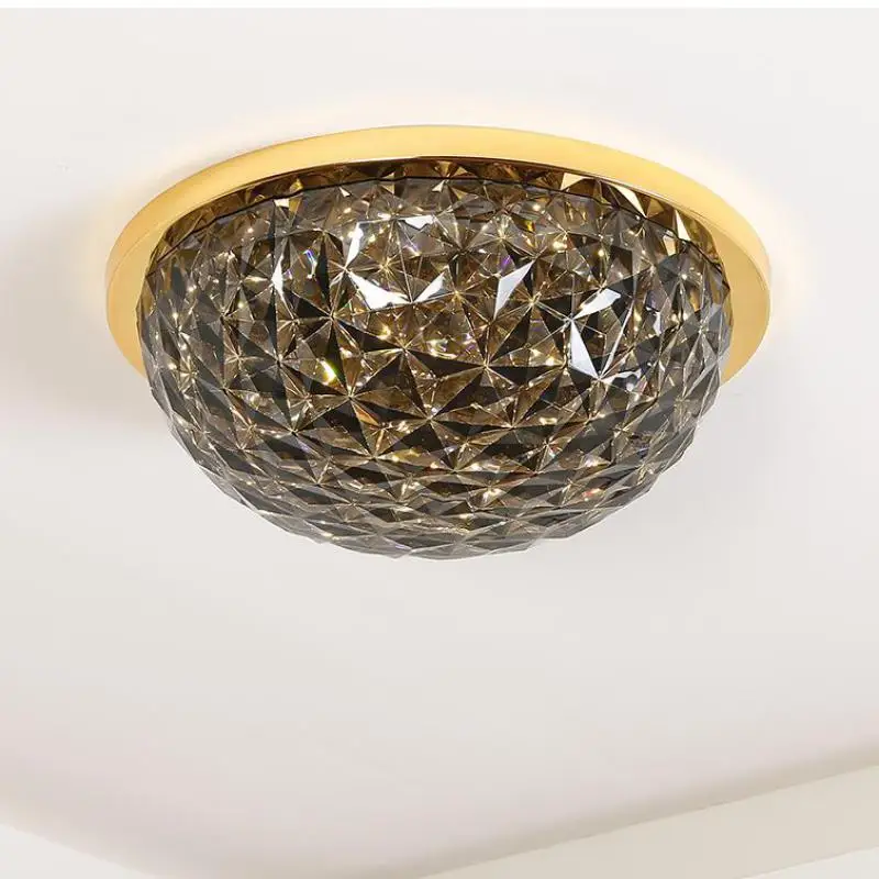 

Современные Хрустальные потолочные светильники для кухни, светодиодные потолочные лампы, новинка, светодиодные лампы, золотые хрустальные...