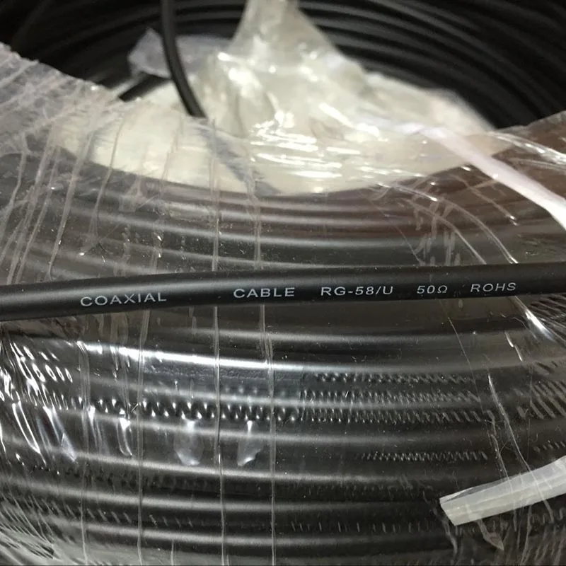 РЧ коаксиальный кабель MIL C 17 RG58 50ohm 1 метр|cable volvo|cable fancable snake |