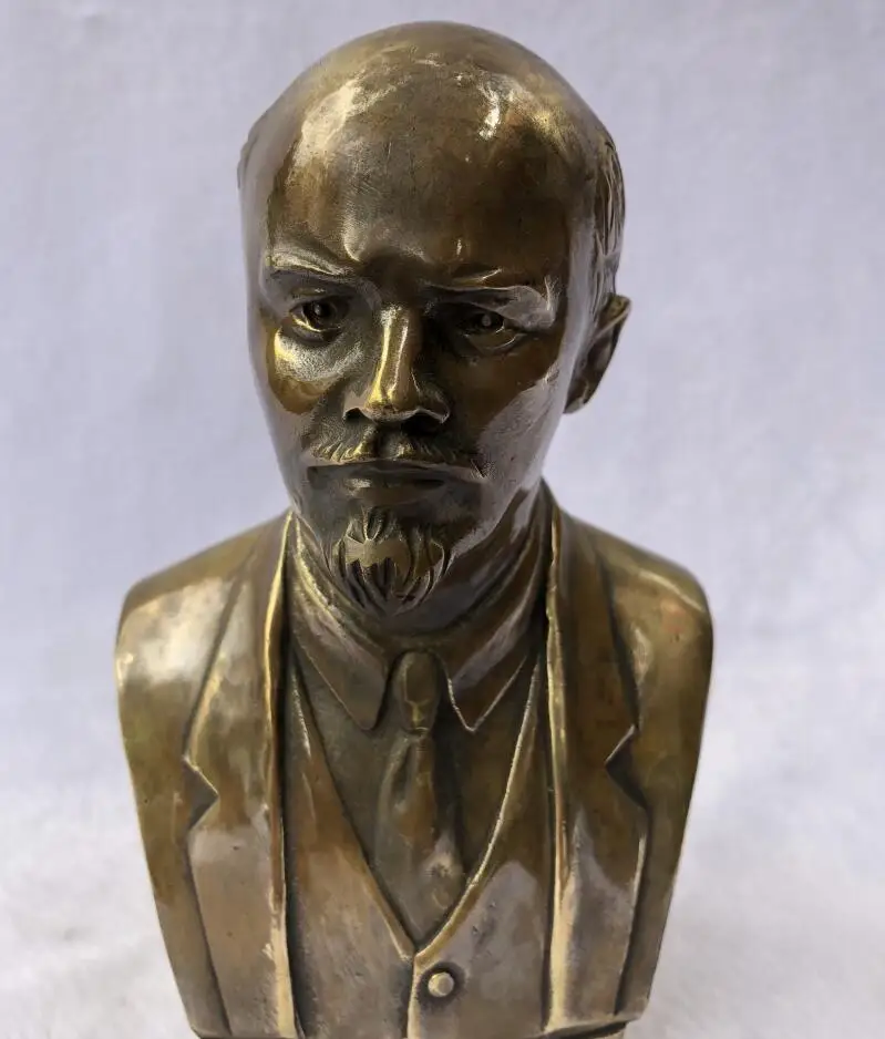 Чистая медь Ленина Бюст Бронзовая Скульптура великий человек как товарищ статуя