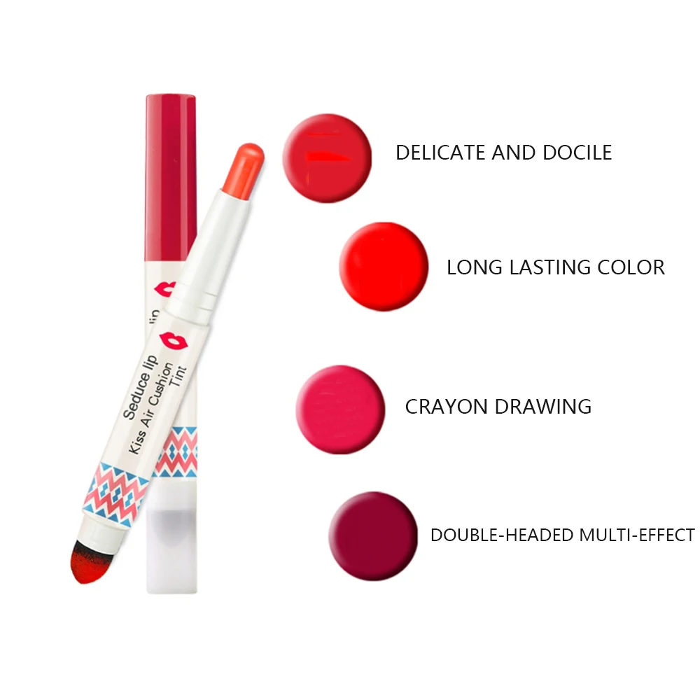 Manooby 2019 губная помада с двойной головкой прочная увлажняющая антипригарная чашка