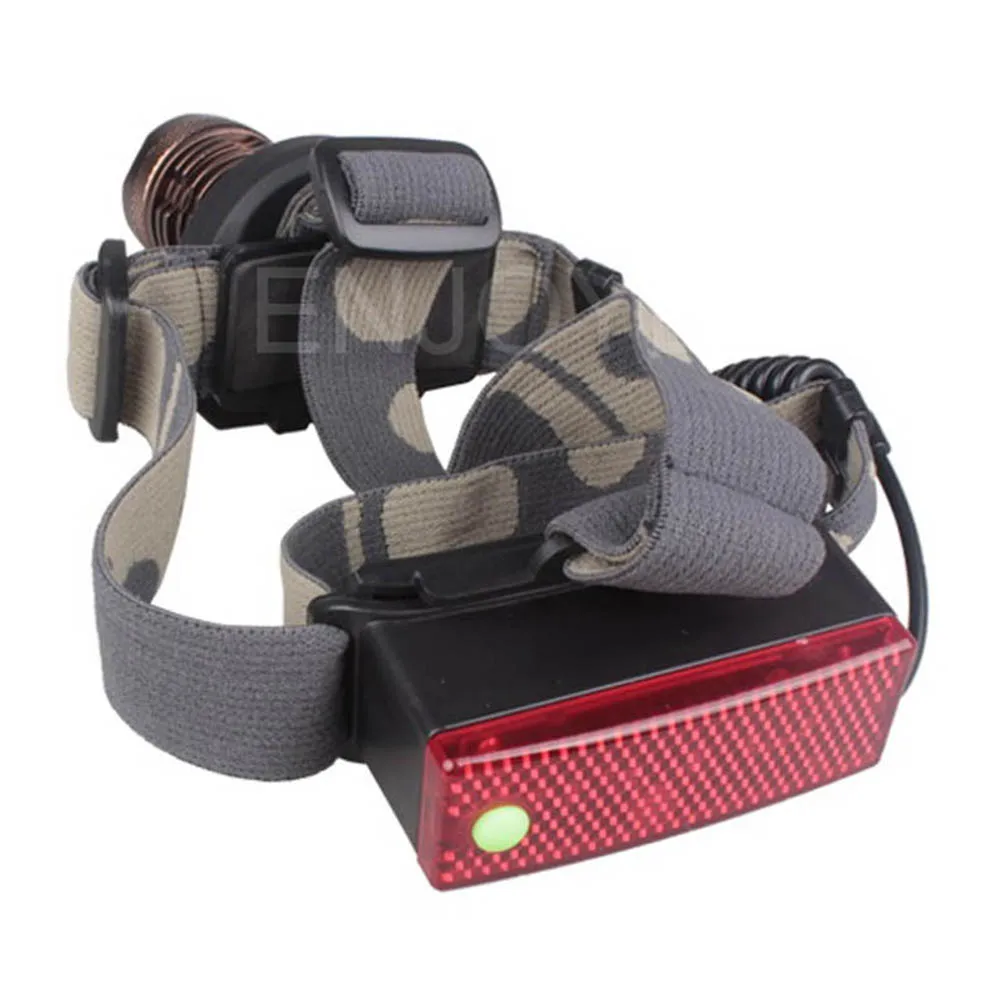 2 в 1 масштабируемый XP E светодиодный налобный фонарь 2000 люмен фонарик для