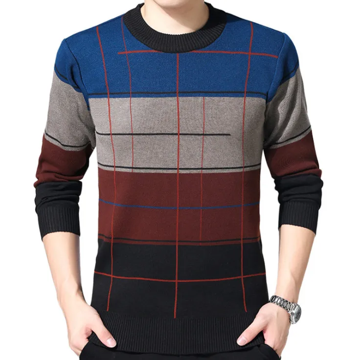 

ZOEQO High Quality Casual Sweater Men men sweater winter round neck knitted sweaters slim Knitwear Sweaters pull homme