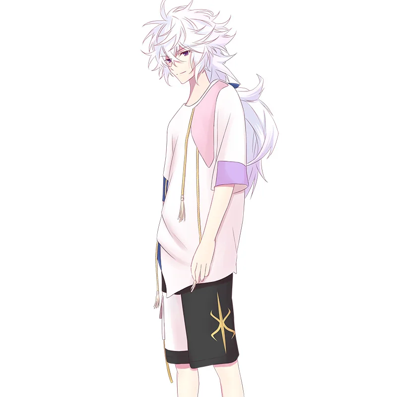 Аниме Fate/Grand Order FGO Merlin, костюм для косплея, футболка, штаны, летний топ, повседневная одежда, унисекс, новинка