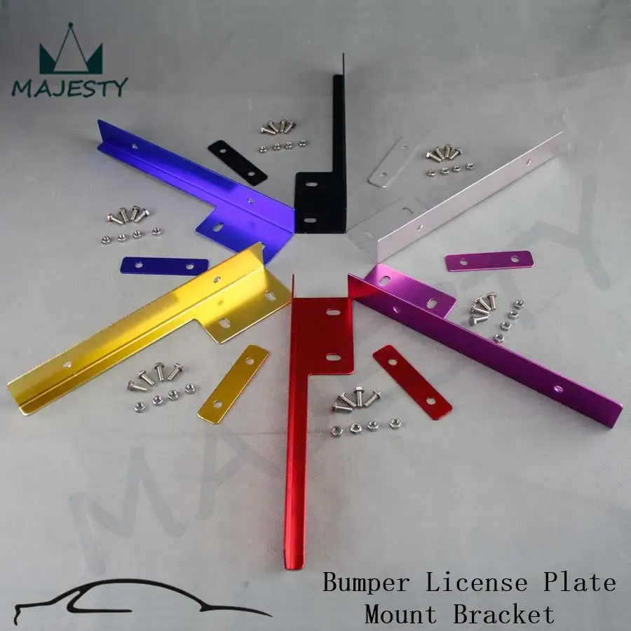 Универсальный алюминиевый бампер передний номерной знак Mount trel ocate Bracket Brush|brush