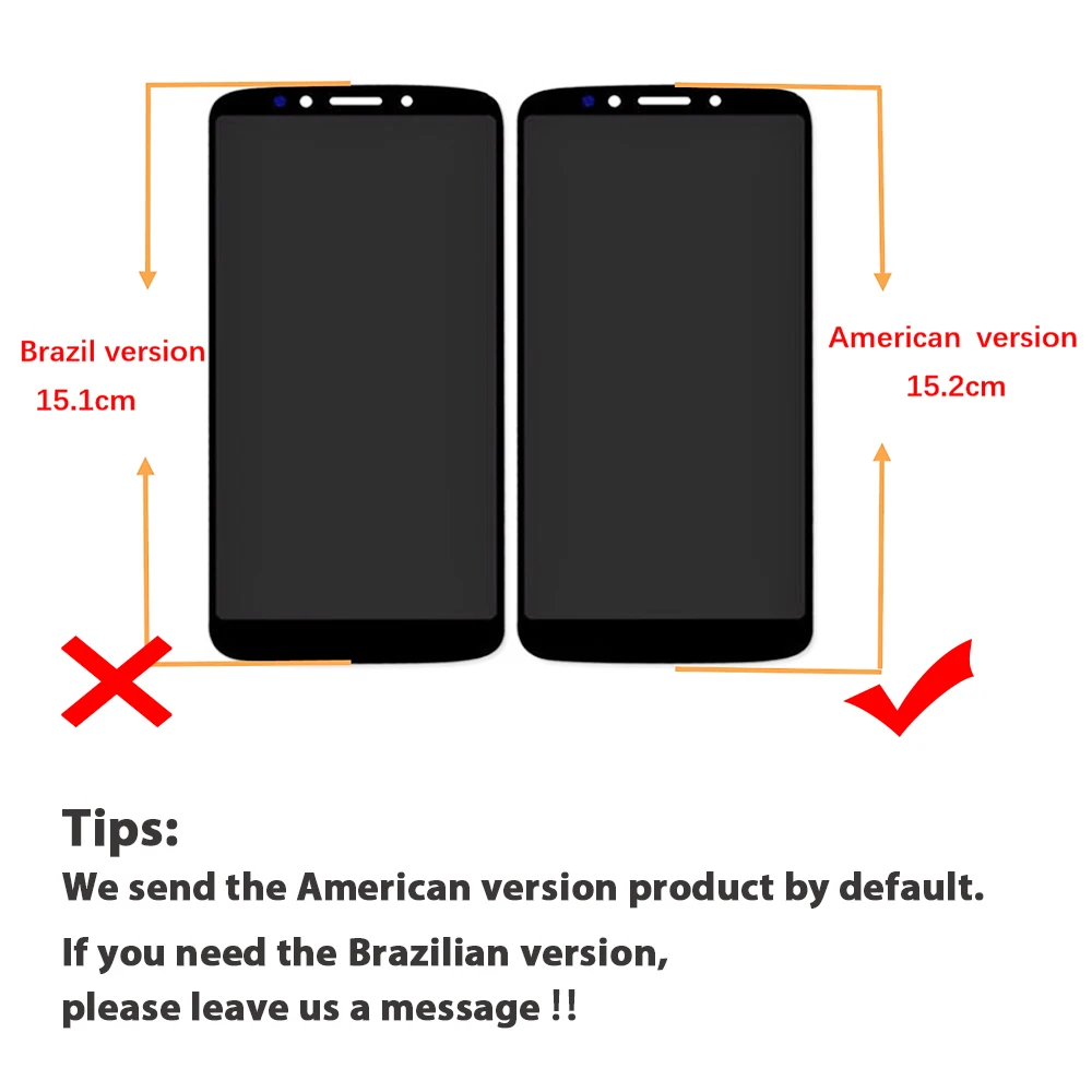 ЖК дисплей сенсорная панель со стеклянным сенсором в сборе для Motorola Moto E5 XT1944/E5 Plus