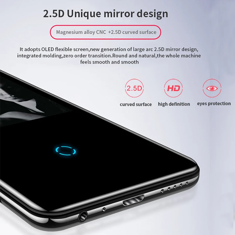 Mahdi M600 металлический Bluetooth спортивный MP3 плеер Портативный Аудио 16 Гб со встроенным динамиком fm-радио без потерь звук MP-3 HIFI плеер