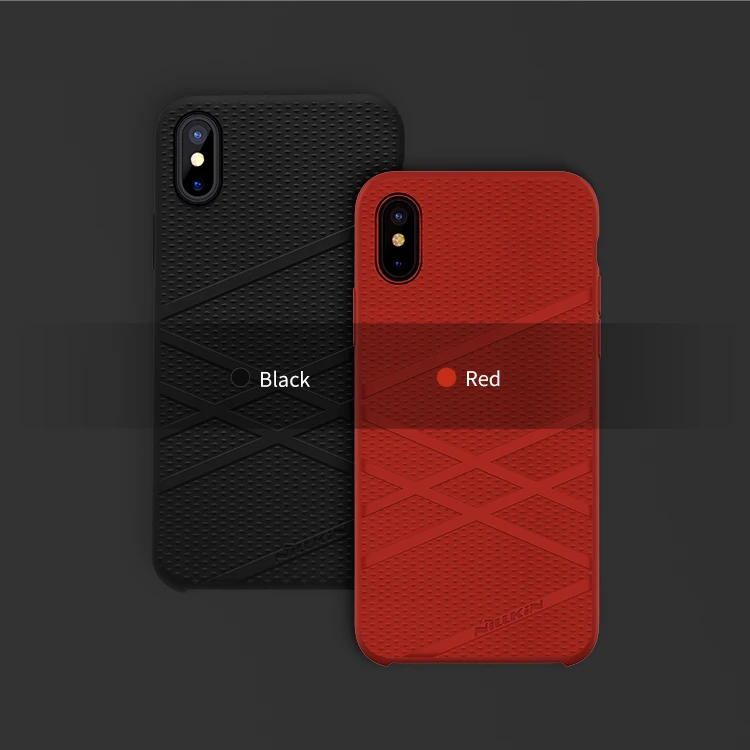 Nillkin жидкий силиконовый PC мягкий гибкий чехол Чехол для Iphone X чехол с микро-волоконной внутренней крышкой для iPhone X оболочка хорошее касание