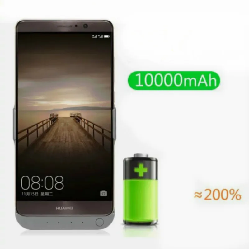 Великолепный 10000 mah Запасной внешний аккумулятор зарядное устройство чехол для Huawei Mate 9 портативный резервный банк питания чехол