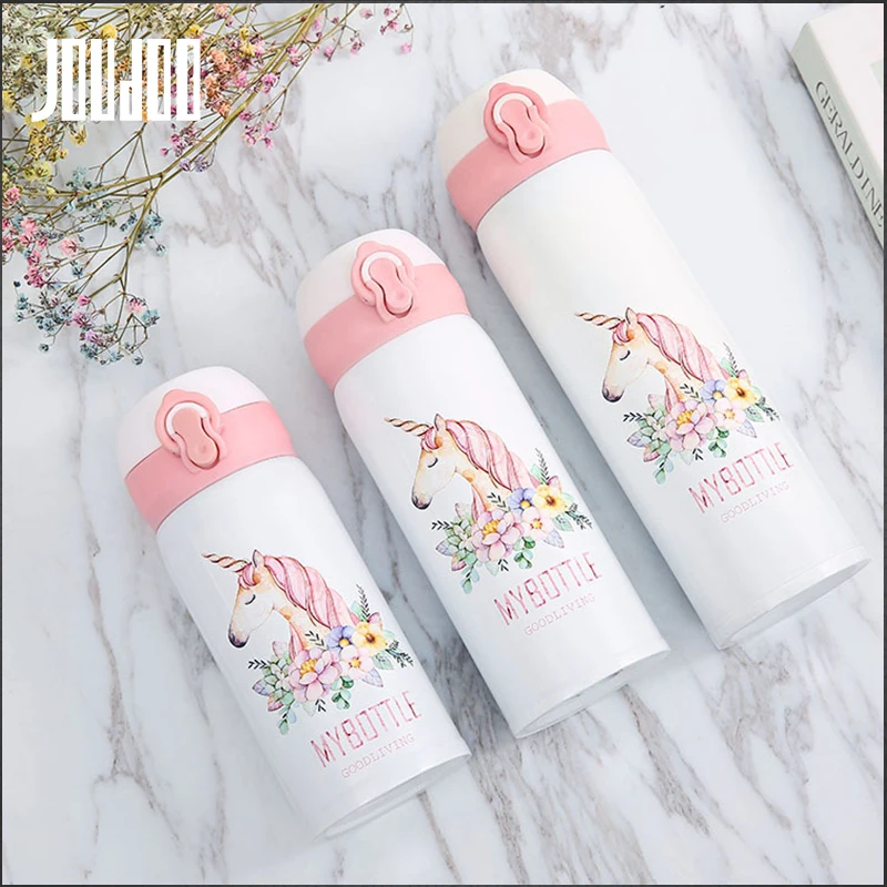 JOUDOO Дорожные Кружки Кофе Чай Вакуумная Колба Термокружка бутылка прыгающая крышка Термокружка Дети Термос 35