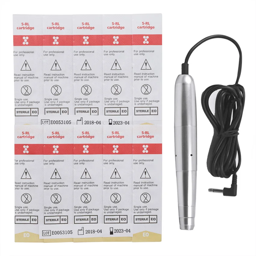 

Tattoo Cartridge Needles RL 10Pcs Tattoo Needles Disposable Permanent Makeup Eyebrow Lip Eyeliner for Electric Machine Pen