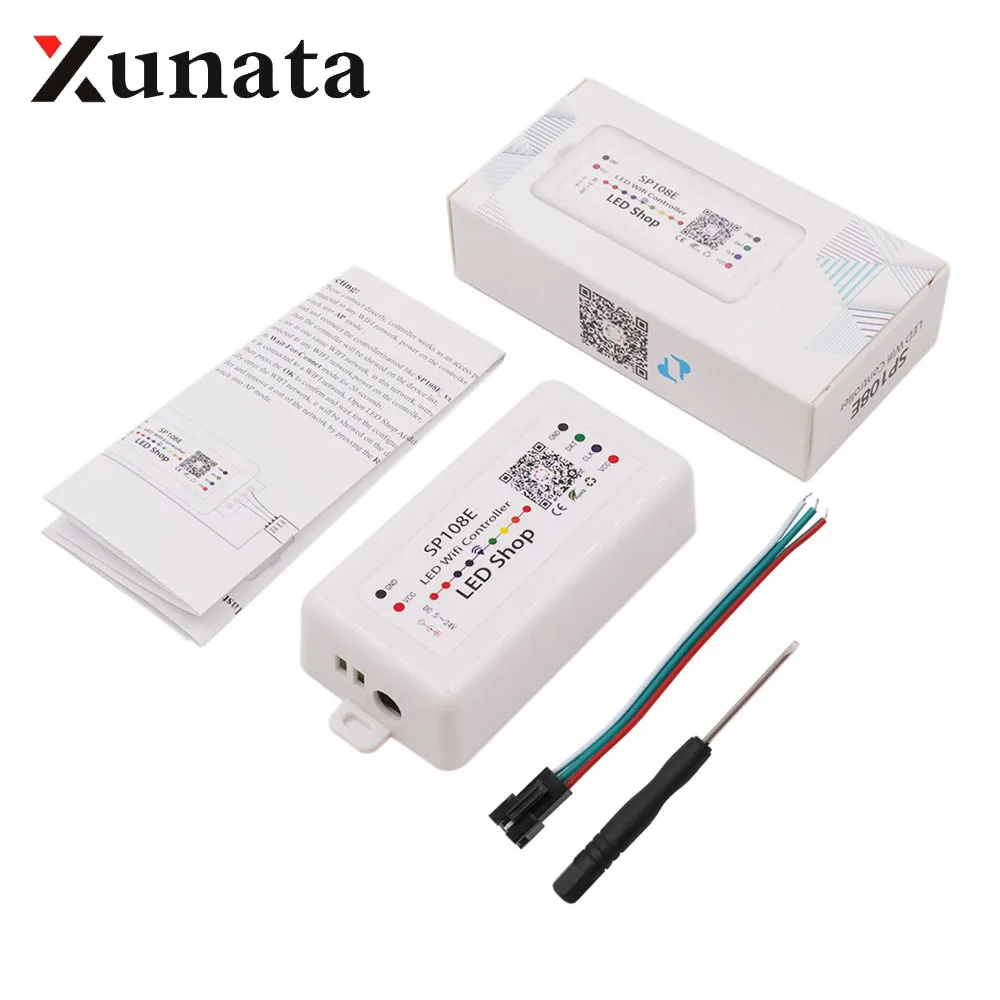 DC5V-24V SP108E SK6812 RGB/RGBW пикселей светодиодные полосы контроллер SP105E Bluetooth WS2811 WS2812B светодиодный светильник контроллер