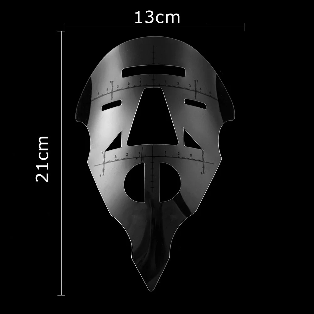 1PC Face Eyebrow Lip Tattoo Measure Stencil Tool Permanent Makeup Guide Ruler Reusable Tools | Красота и здоровье