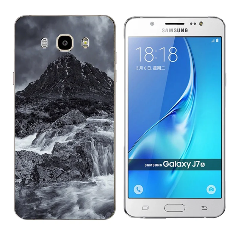 for Samsung Galaxy J7 2016 Case Soft TPU Cover Triangle Printing Back Silicon Phone Cases J710 J710F J710M Coque |