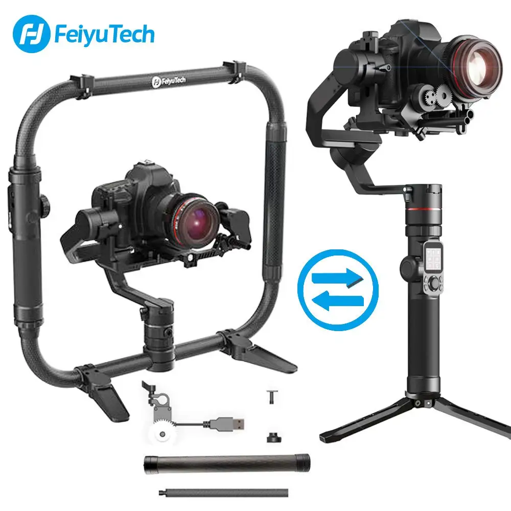 FeiyuTech AK4000 3-осевая карманная Камера карданный стабилизатор для sony Canon 5D 6D Mark Panasonic GH5 Nikon D850 4 кг Payloay