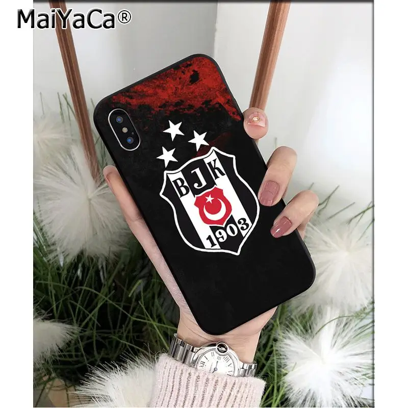 

MaiYaCa Turkey Besiktas Football TPU Soft High Quality Phone Case for Apple iPhone 8 7 6 6S Plus X XS MAX 5 5S SE XR Cover