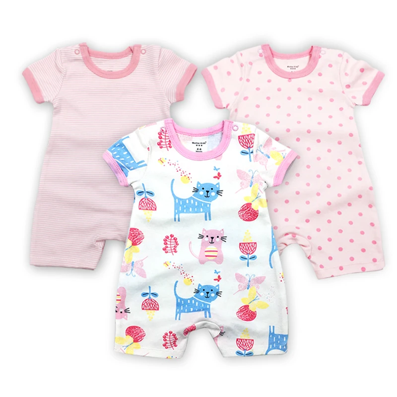 2021 модная одежда для младенцев детский комбинезон серый с коротким рукавом и