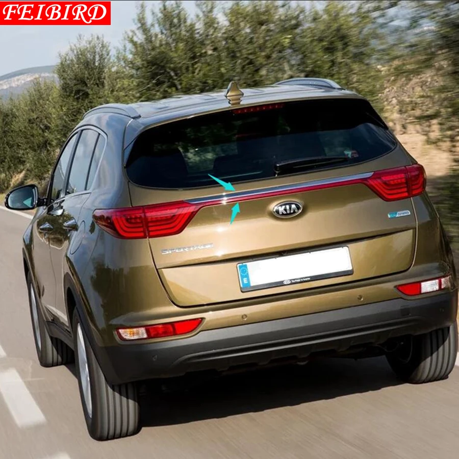 Накладка на крышку багажника из нержавеющей стали для KIA Sportage 2016 2017|Хромирование|
