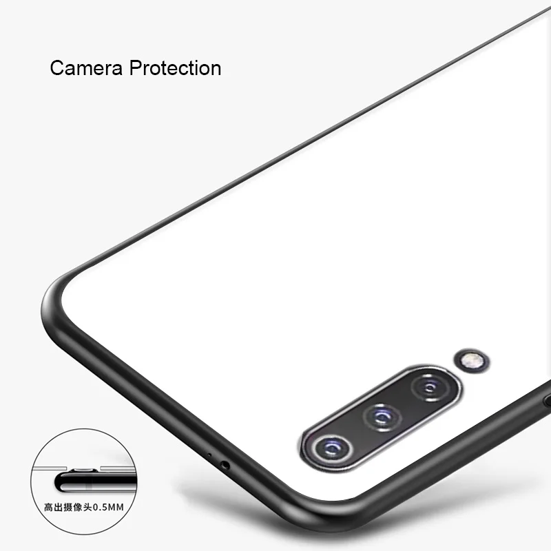 For Xiaomi Mi CC9 Case Tempered Glass Hard PC Soft TPU Edge Back Phone Cover CC9e CC 9 Shockproof |