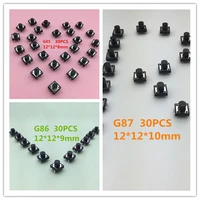 90pcsset yt2071 12128910 mm 4pin 3 kinds smt tactile tact push button micro switch self reset dip top copper high quality