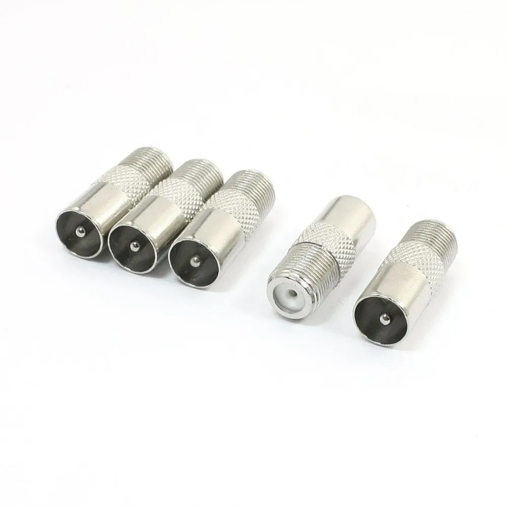 10 шт. адаптер F TV jack pin к IEC PAL DVB T plug коаксиальный разъем|pin dress|connector terminalconnector accessories |