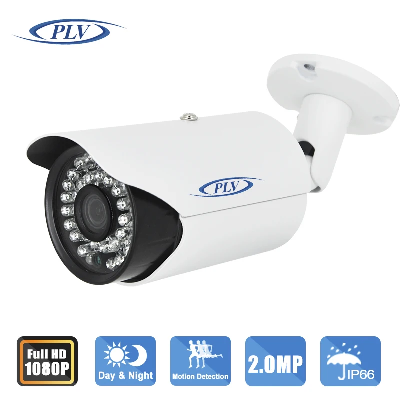 PLV POE IP camera 36IR Led 2.0MP / 1080P ONVIF 2.0 indoor outdoor mini home CCTV network Camera P2P IR Cut Filter PoE Cable |