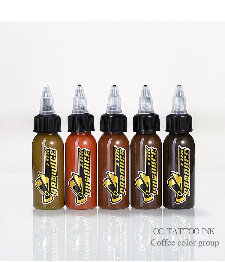 OG набор для татуировки боди-арт набор чернил Dinamic 1 oz/30 ml бело-серый Пигмент Макияж Pigmento Maquiagem Tinta спрей Encre Tatouage Goochie