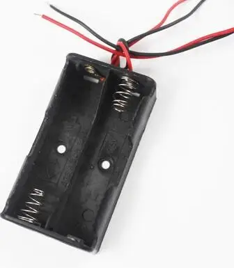 100% новый Пластик чехол Батарея хранения AA держатель с 6 ''кабель пайки для 2 х АА