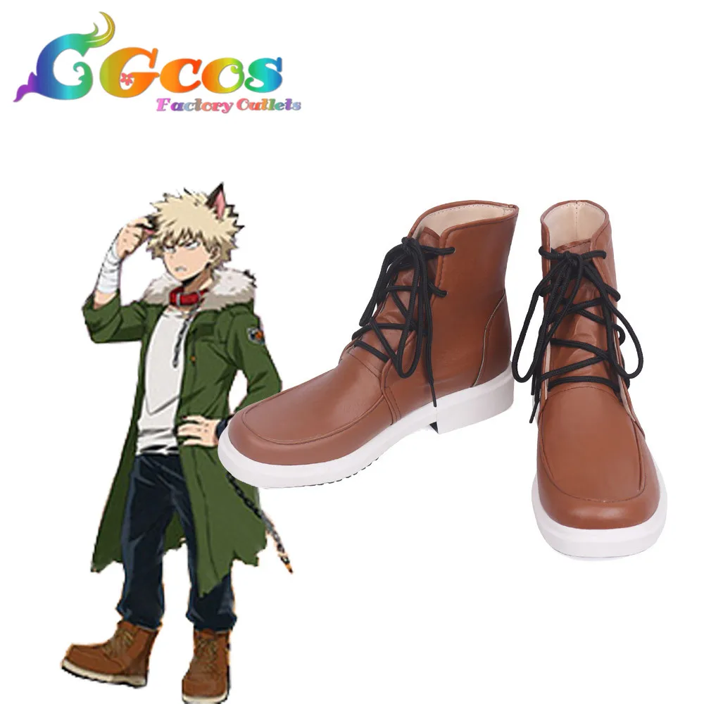 CGCOS/бесплатная доставка обувь для костюмированной вечеринки ботинки My Hero Academy Bakugo