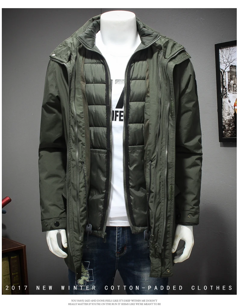 Мужская зимняя куртка размера плюс 8XL 7XL 6XL, отстегивающаяся подкладка, плотное пальто, теплая ветрозащитная куртка с капюшоном, мужская верхняя одежда, парка