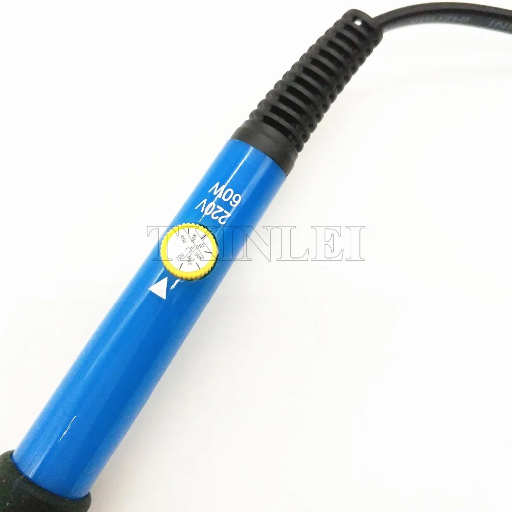 60W Electric Soldering Iron Set Temperature Adjustable Welding Repair Tool Kit with 5 Tips Desoldering pump Wire Tweezers | Инструменты