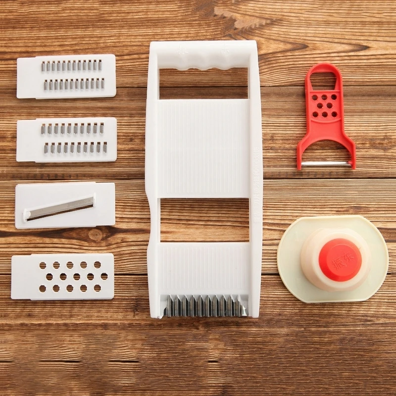 6 в 1 многофункциональная овощерезка из нержавеющей стали|Шредеры и слайсеры| |