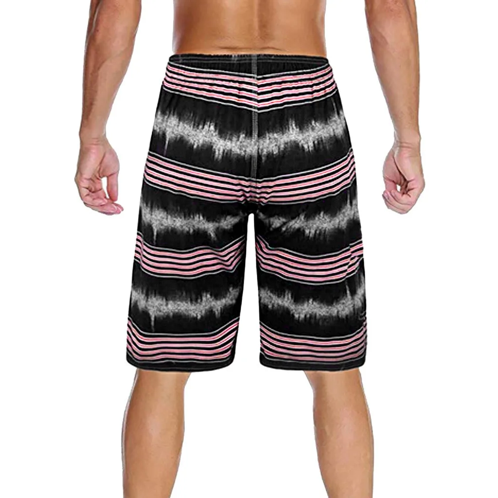 SAGACE пляжные шорты для мужчин быстросохнущие модные с полосками повседневные