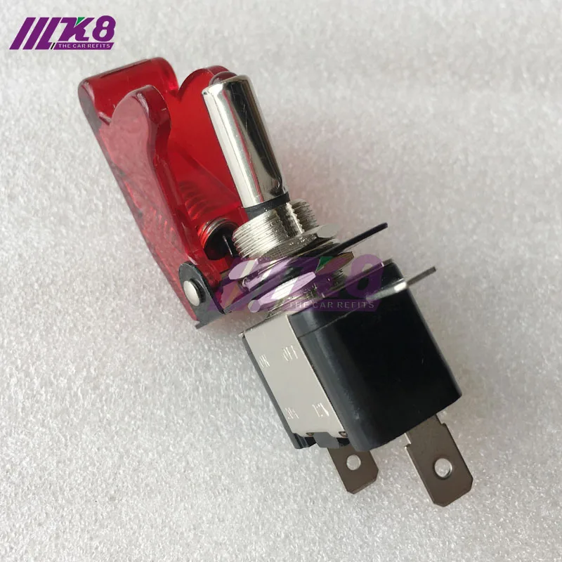 12V On Off гоночный автомобиль с подсветкой тумблер красный K8-3001 | Автомобили и