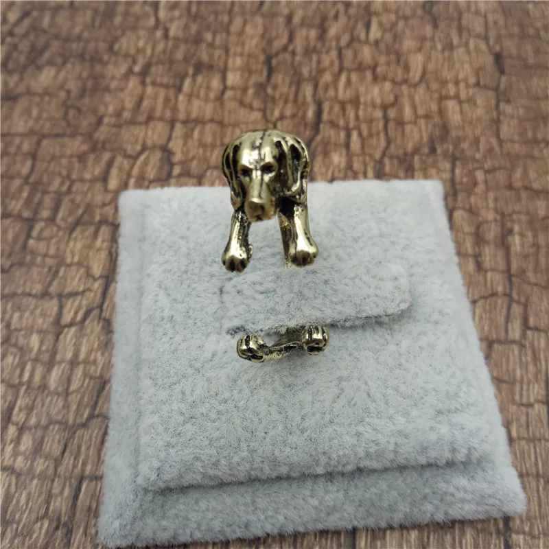 Elfin новые винтажные Ретро Регулируемые Бигль кольца высокого качества кольцо для