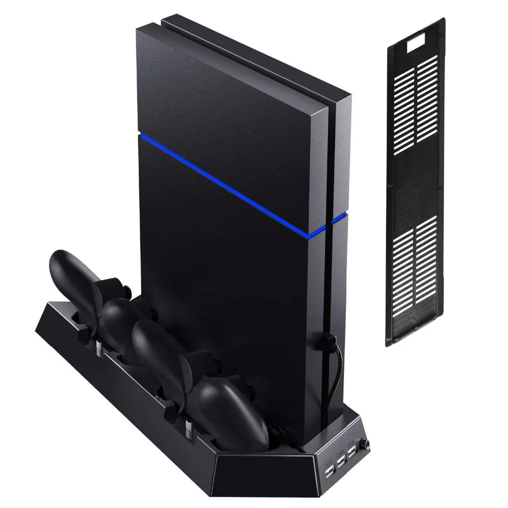 Waterlowrie вертикальная подставка с охлаждающим вентилятором для PS4 Slim/регулярные