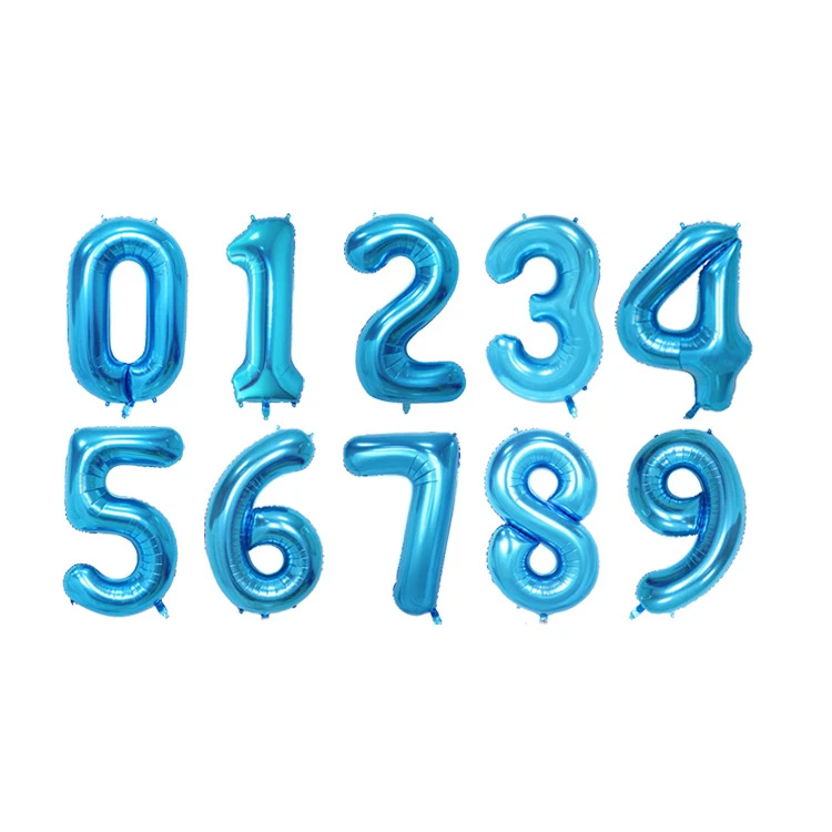 Украшения на свадьбу день рождения вечерние поставки 32 дюймов числа из фольги