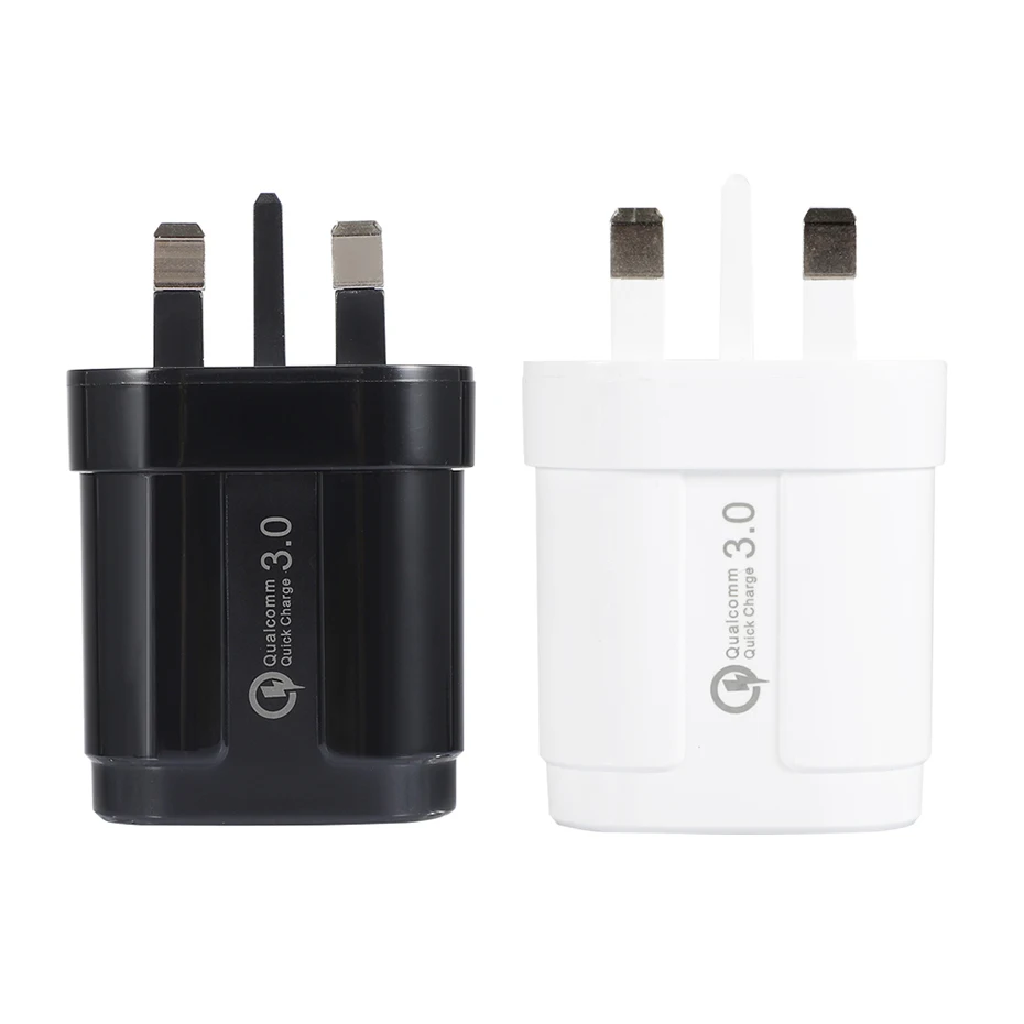 Быстрое зарядное устройство QC3.0 UK для iPhone для Xiaomi samsung универсальный источник питания для путешествий адаптер быстрой зарядки с кабелем Micro type-c