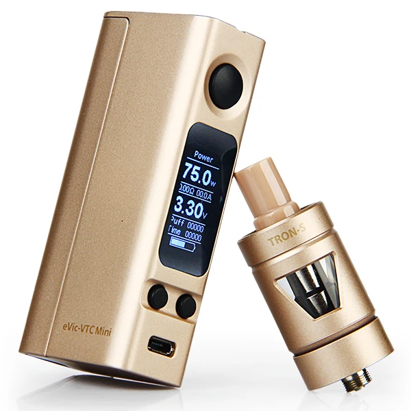 75 Вт evic vtc mini Joyetech eVic-VTC мини Полный комплект с TRON-S Атомайзер | Электроника