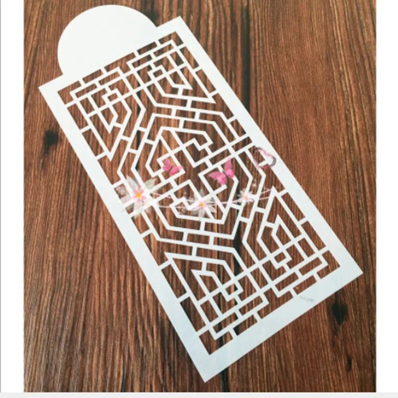 1 шт. ретро геометрический оконный трафарет многоразовый аэрограф Рисование