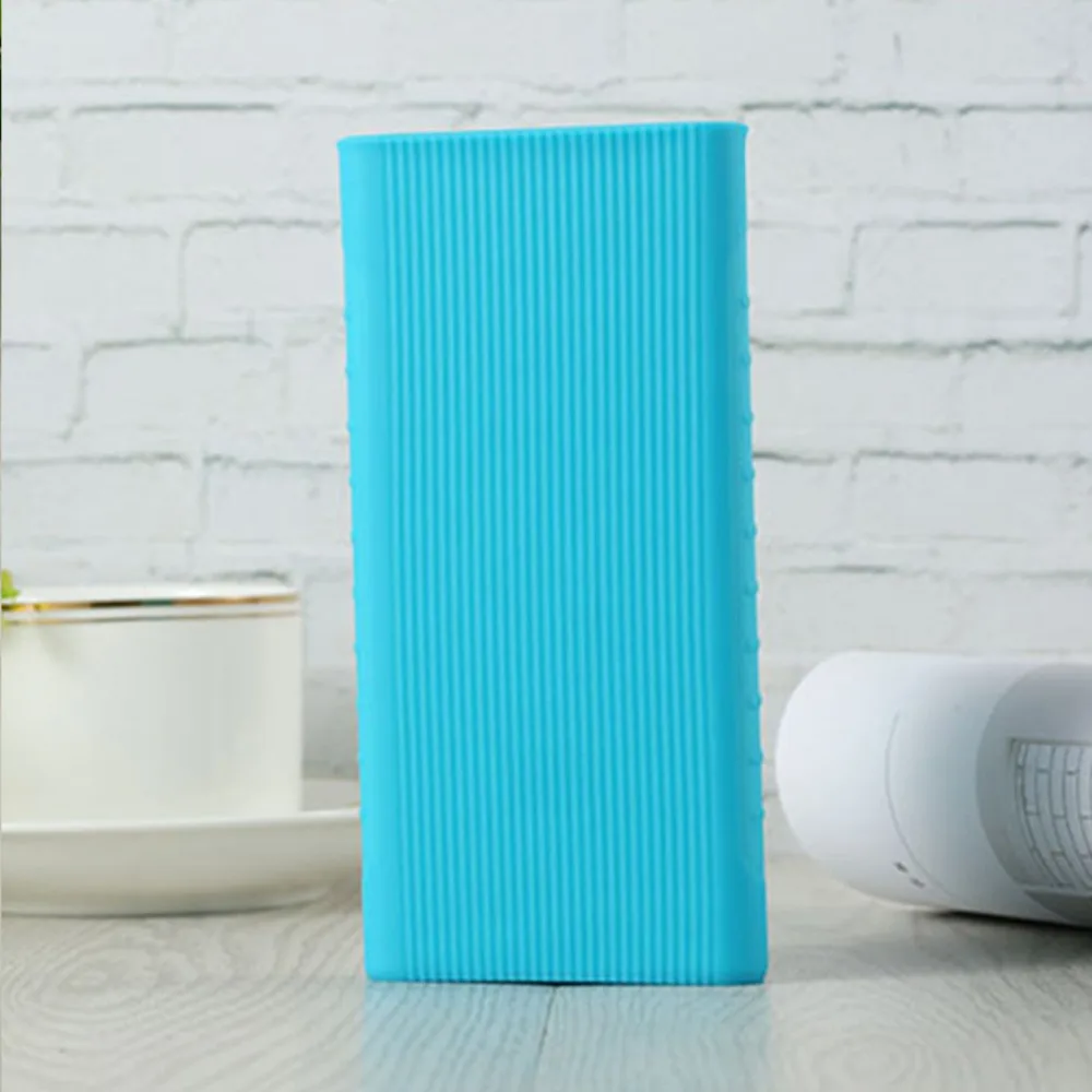 Soft Silicone Protective Skin Wrap Case Cover Shell for New Xiaomi Mi Power Bank 2 10000mAh Dual USB Port p3 | Электроника