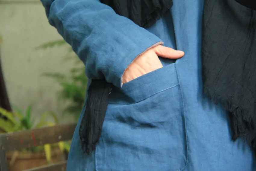 SCUWLINEN, винтажное осенне-зимнее женское платье, Tencel, пеньковое, удобное, утолщенное, размера плюс, с хлопковой подкладкой, длинное платье W15