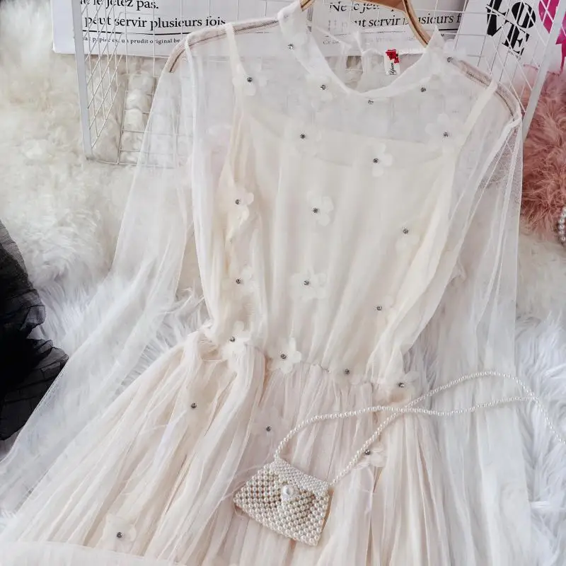 Новинка 2019 модные женские платья осень и зима Ретро стиль одноцветное с цветами