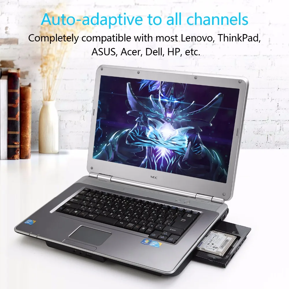 Машинист HDD caddy 12,7 мм алюминиевый optibay SATA3.0 корпус жесткого диска DVD адаптер 2," SSD для ноутбука CD-ROM Optometrist