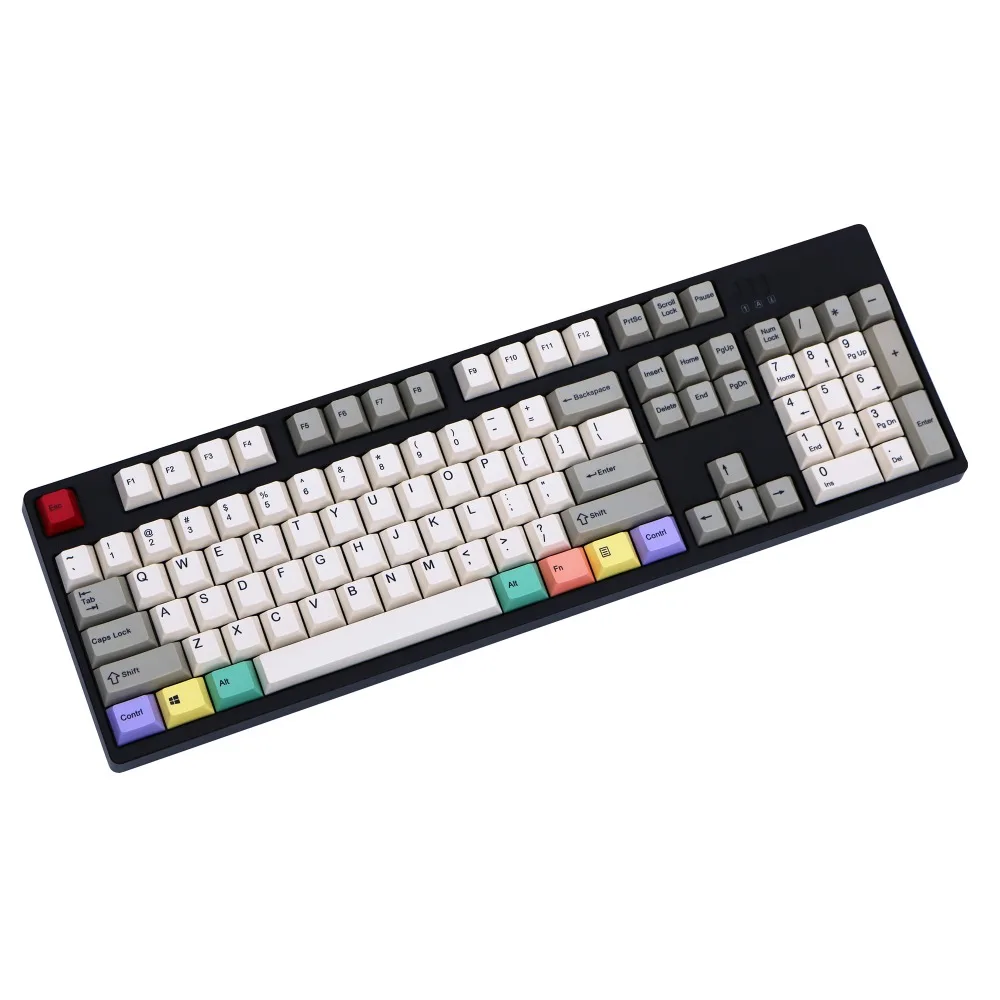 Ретро Стиль Серый/бежевый 108/154 клавиш краситель сублимированный pbt keycap для механической клавиатуры Cherry filco Ducky keycap Вишневый профиль