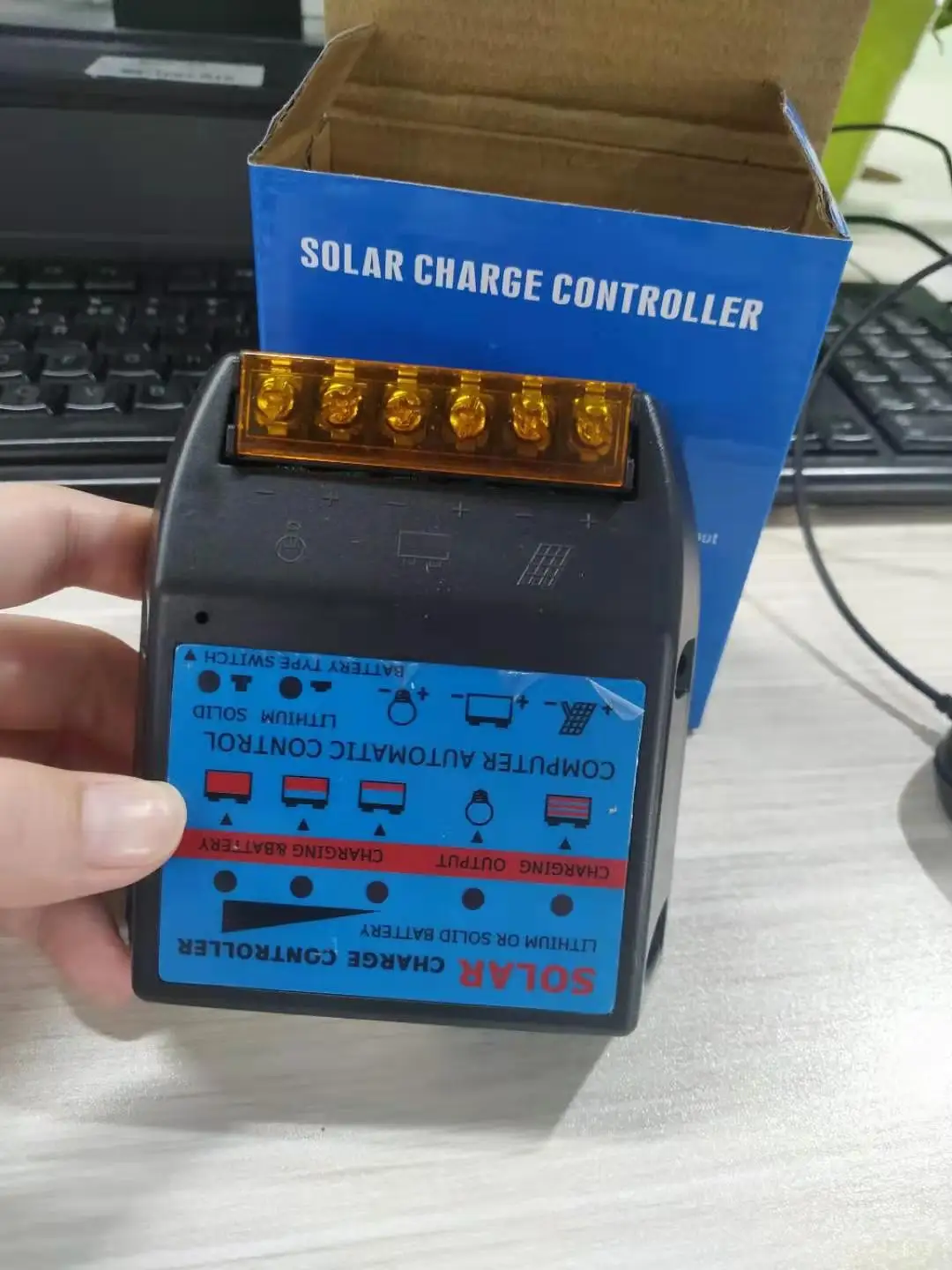 10/20 Вт 30 Вт/40/50A 12/24V солнечного Панель контроллер авто полный 3 ШИМ Контроллер