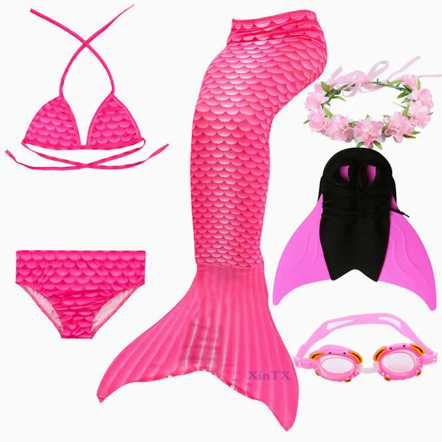 Детский костюм русалки купальный для девочек хвост 2020 | Костюмы косплея и