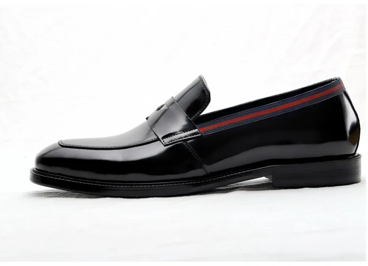 

New Style Men Round Toe Genuine Leather Spring Autumn Youth Casual Slip On England Style Business Office Work Shoe Free Shipping