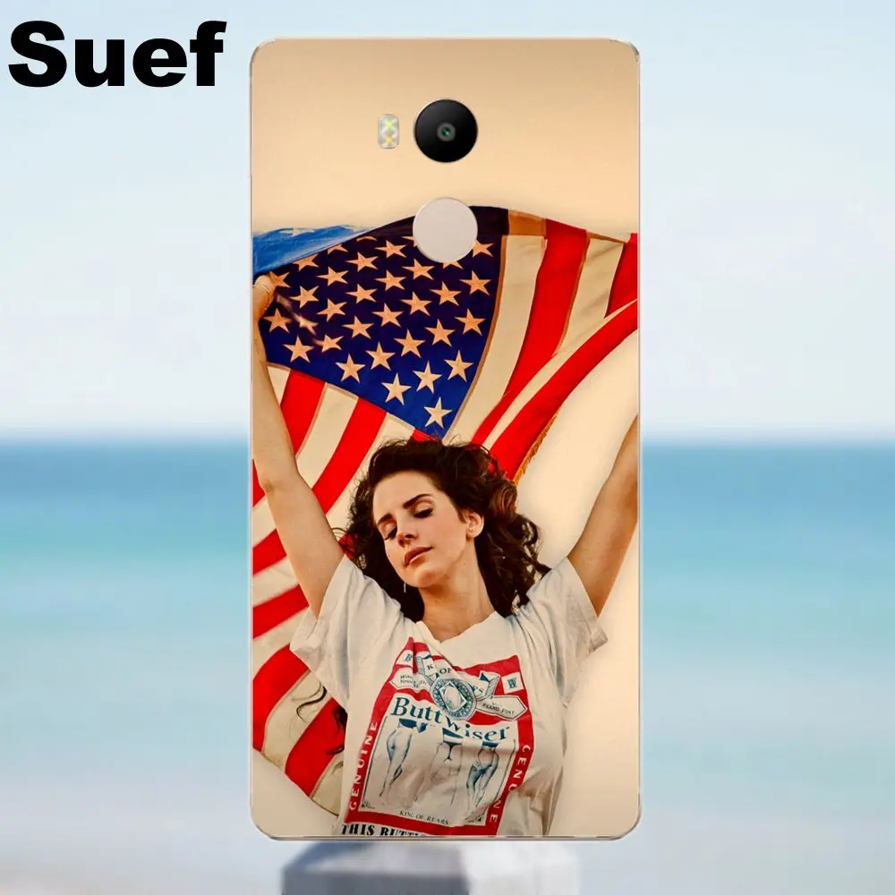 Suef TPU Accessories Pouches Lana Del Rey For Xiaomi Redmi 4 3 3S Pro Mi3 Mi4 Mi4i Mi4C Mi5 Mi5S Mi Max Note 2 | Мобильные телефоны