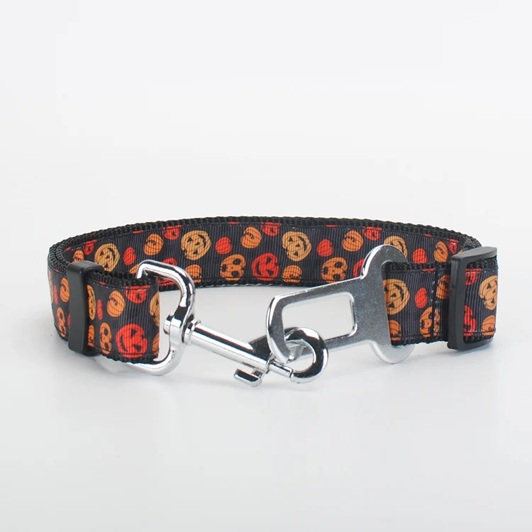 New 1&quot 25mm cartoon /halloween pattern printed grosgrain ribbon nylon car safety belt buckle for pet | Дом и сад