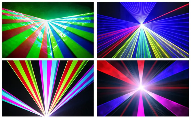 4 5 Вт RGB Полноцветный анимационный лазерный свет 2D/3D ILDA 45K сканер Автозвук DMX